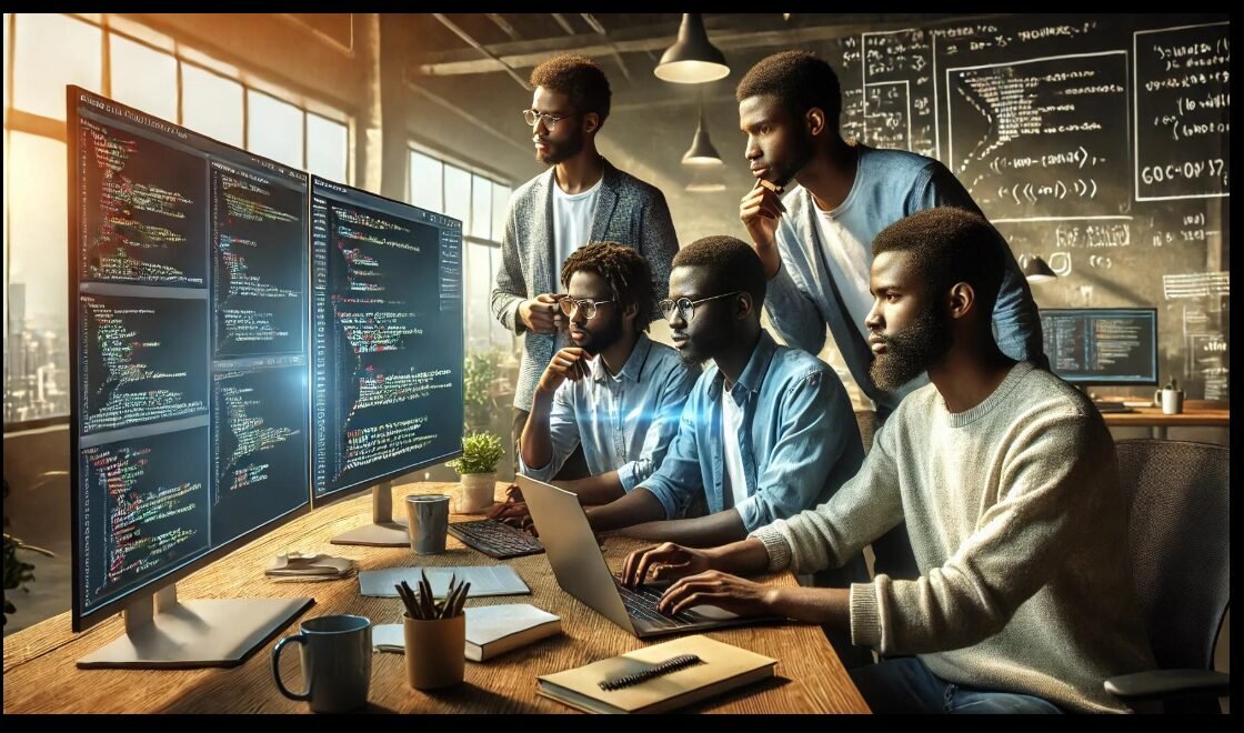Development team building an AI-powered automation system